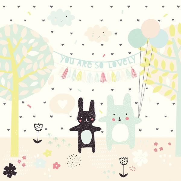 Eijffinger "Wallpower Junior" Wandbild "You are so lovely" 2 in pastell 280x279cm