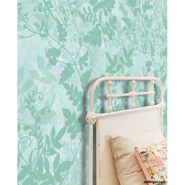 Eijffinger "Wallpower Junior" Wandbild Flowers Fantasie grün 280x139cm