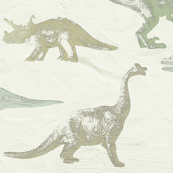 Eijffinger "Wallpower Junior" Wandbild Dinos in grün/creme 280x186cm
