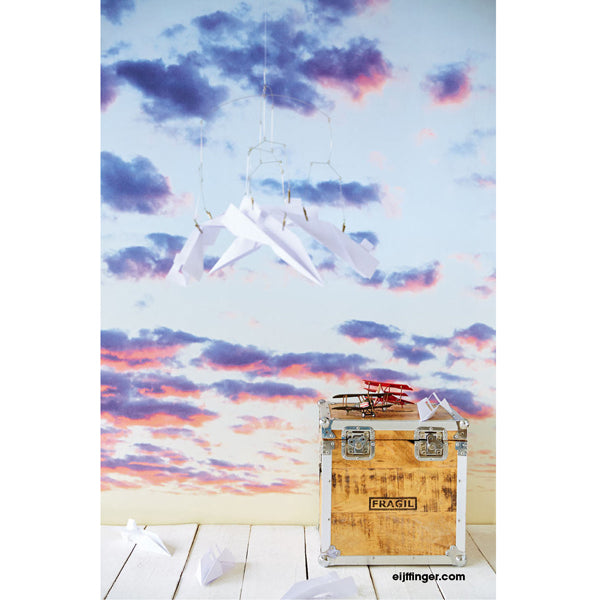 Eijffinger "Wallpower Junior" Wandbild Himmel in blau/violett 280x279cm