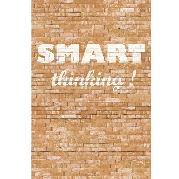 Eijffinger "Wallpower Junior" Wandbild "Smart thinking!" in braun/weiß 280x186cm