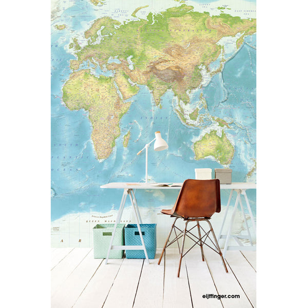 Eijffinger "Wallpower Junior" Wandbild Weltkarte 280x372cm