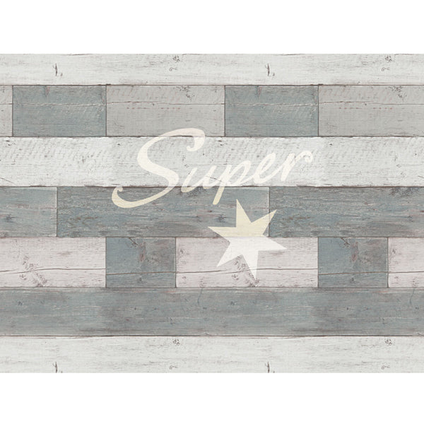 Eijffinger "Wallpower Junior" XL-Wandbild "Superstar" in grau/weiß 280x372cm