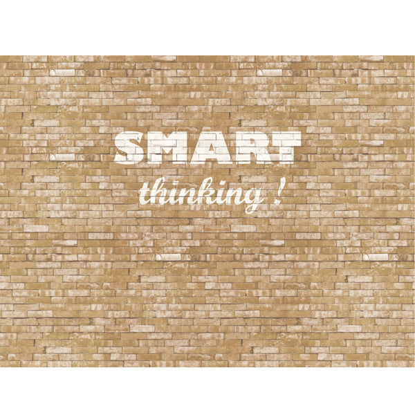 Eijffinger "Wallpower Junior" XL-Wandbild "Smart thinking!" in beige/weiß 280x372cm