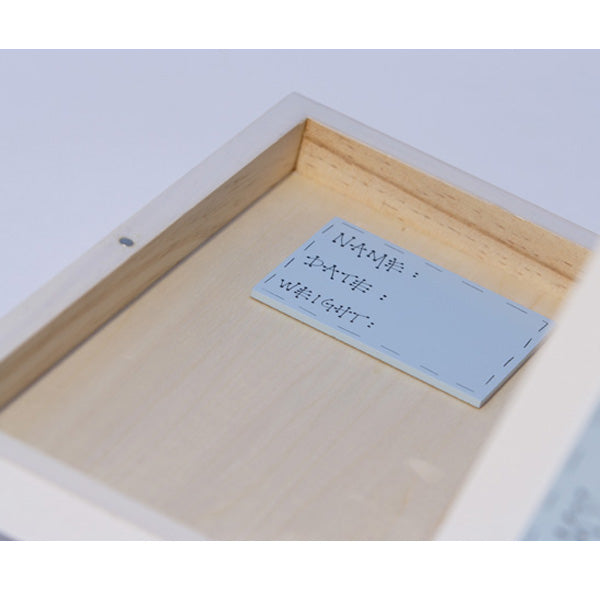 Freya Design  handbemalte Holzbox für Erinnerungen in hellblau - klein