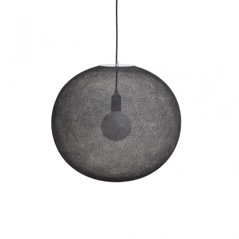 La Case de Cousin Paul einfache Deckenlampe Globus 'Anthracite' Ø50cm