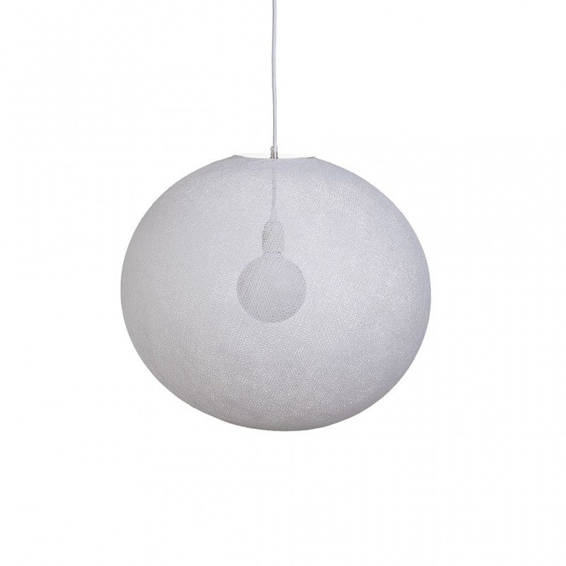 La Case de Cousin Paul einfache Deckenlampe Globus 'Blanc' Ø50cm