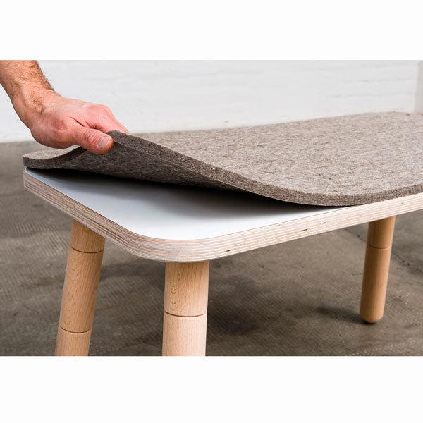 Pure Position Filzauflage für den Hocker des Growing Table 42x42cm