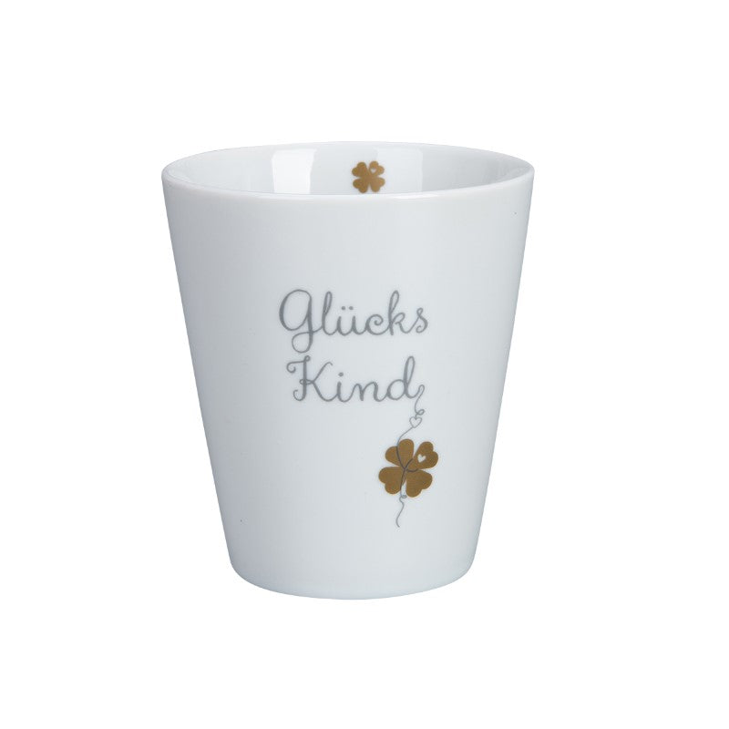 Krasilnikoff Porzellan-Becher 'Glückskind'