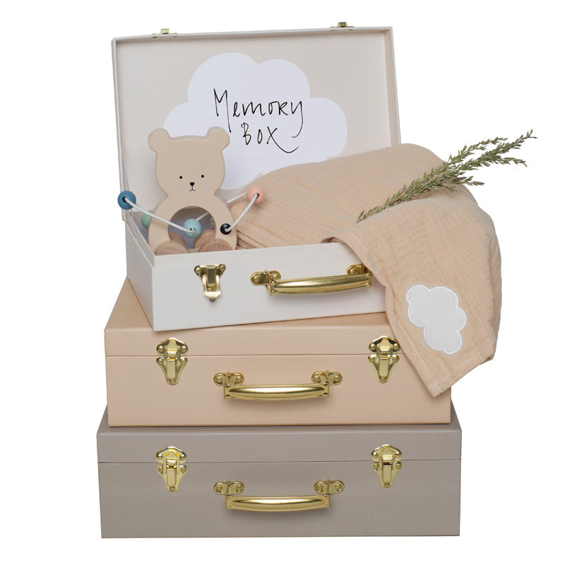 Jabadabado Koffer-Set 3-teilig in beige