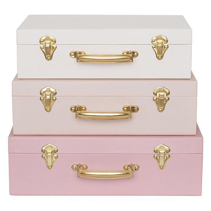 Jabadabado Koffer-Set 3-teilig in rosa
