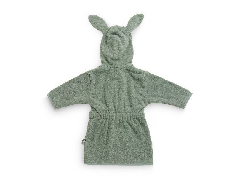 Jollein Bademantel mit Hasenohren 1-2 Jahre in ash green