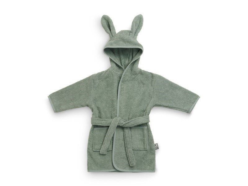 Jollein Bademantel mit Hasenohren 1-2 Jahre in ash green