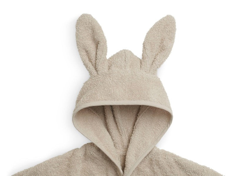 Jollein Bademantel mit Hasenohren 1-2 Jahre in nougat