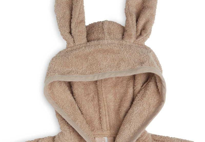 Jollein Bademantel mit Hasenohren 3-4 Jahre in biscuit