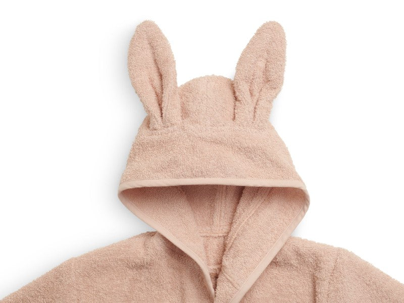 Jollein Bademantel mit Hasenohren 1-2 Jahre in pale pink