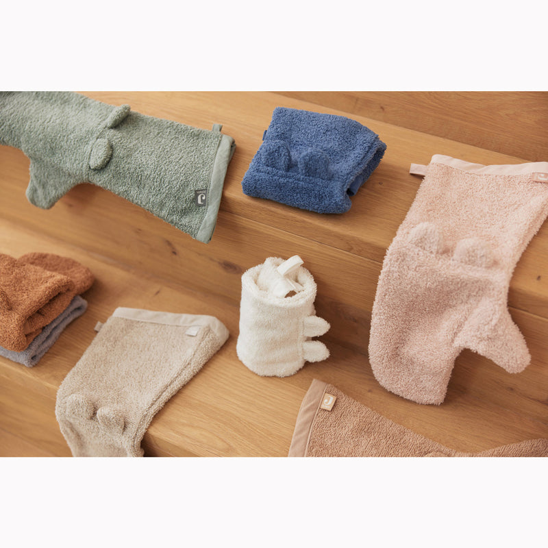 Jollein Waschhandschuh Frottee mit Ohren in nougat