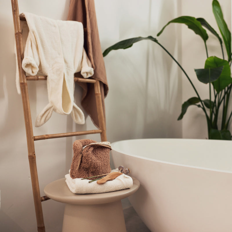 Jollein Bademantel mit Hasenohren 3-4 Jahre in ivory