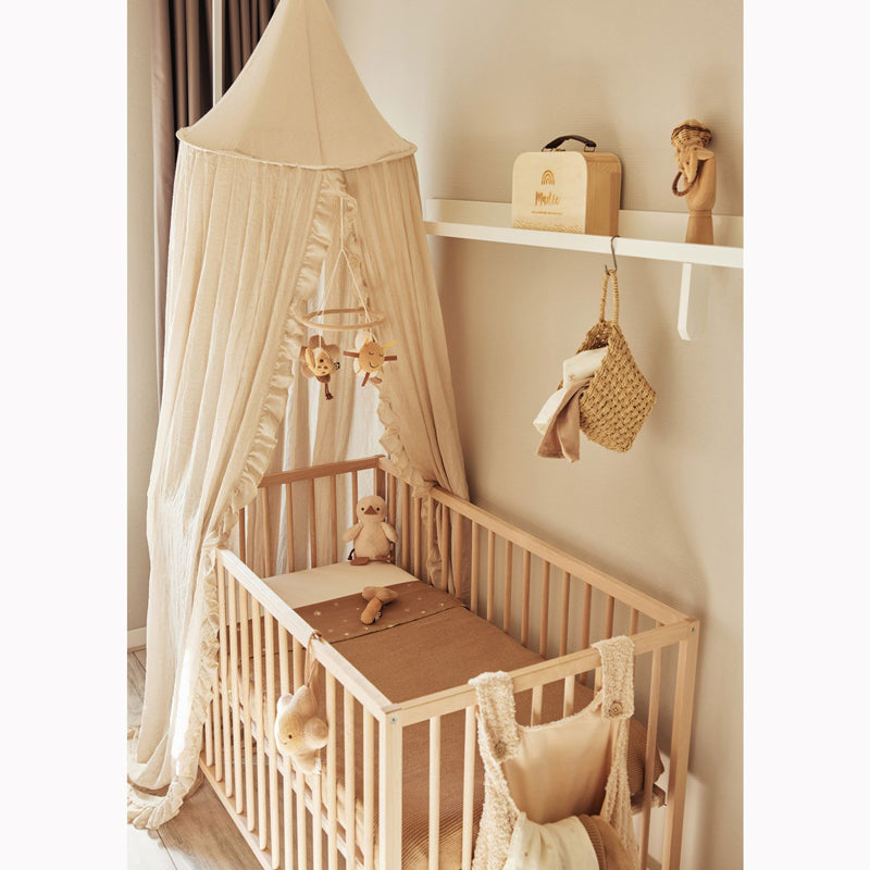 Jollein Betthimmel Vintage Ruffle 245cm in nougat