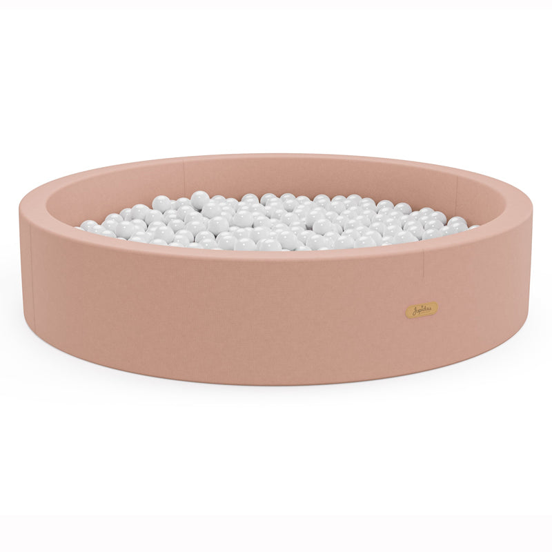 Jupiduu Indoor Kinderrutsche White Elephant & Bällebad in rose - Bundle