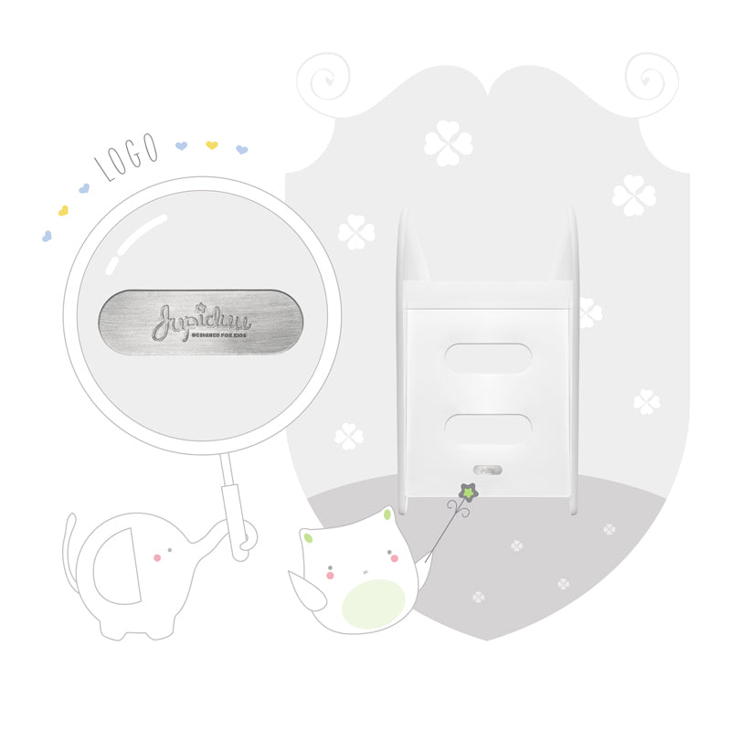 Jupiduu Outdoor Kinderrutsche White Dolphin - weiß