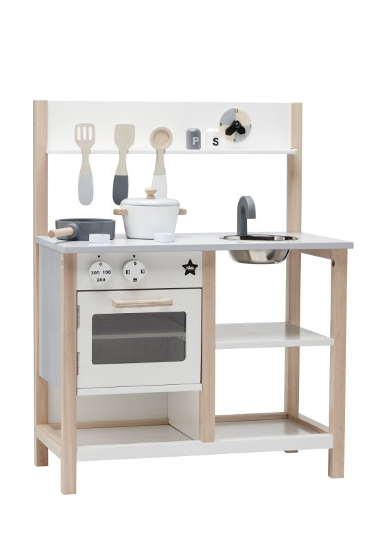 Kids Concept Spielküche aus Holz in natur/weiß ca. H 73cm