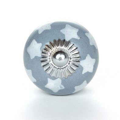 Knauf grau mit weißen Sternen