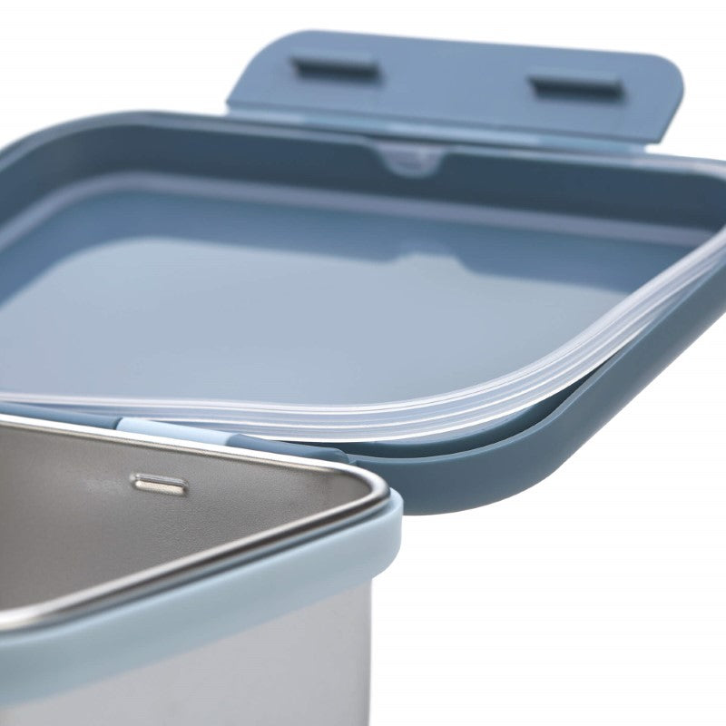 Lässig Edelstahl Brotdose Adventure Traktor blau