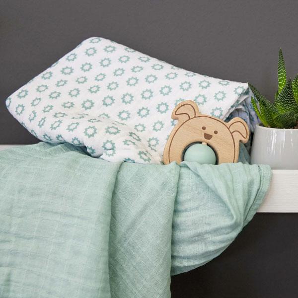 Lässig Greifling mit Silikon-Ball Little Chums mint