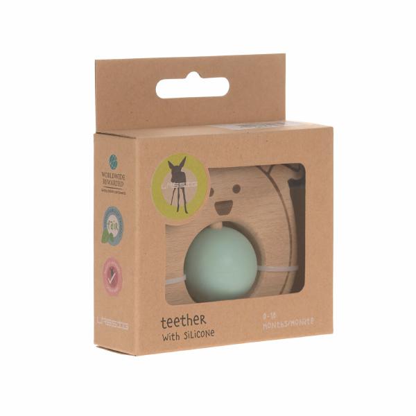 Lässig Greifling mit Silikon-Ball Little Chums mint