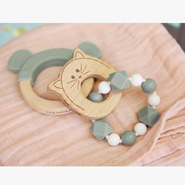 Lässig Greifling mit Beißhilfe Little Chums rosa