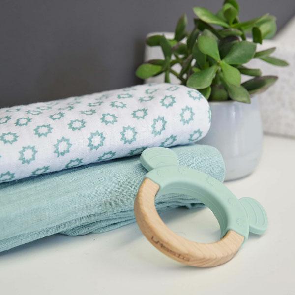 Lässig Greifling mit Beißhilfe Little Chums rosa