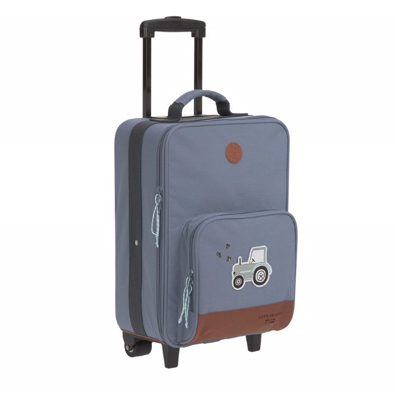 Lässig Kinderkoffer Adventure Traktor in blau