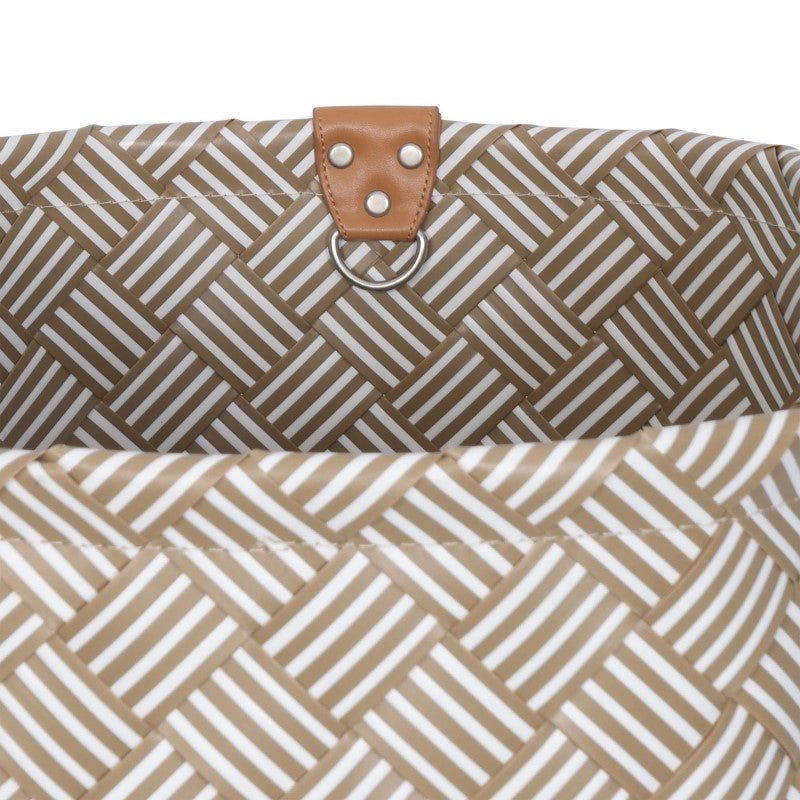 Handed By Saint-Maxime Stripes - Weekender Bag 36x43x25cm in khaki