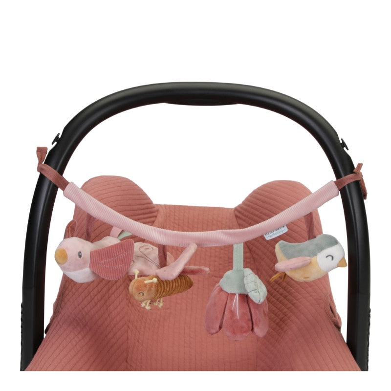 Little Dutch Kinderwagenkette *Flowers & Butterflies" pink
