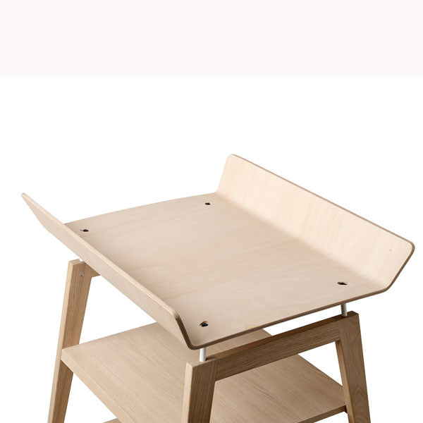 Leander Linea Wickeltisch in Buche mit Schaumauflage