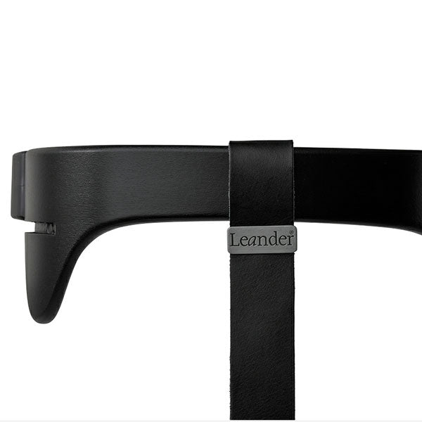 Leander Sicherheitsbügel für Hochstuhl in schwarz mit Gurt in schwarz