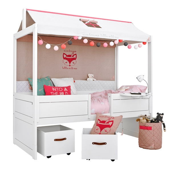 LIFETIME Klemmlampe weiß mit Kante in Chrom