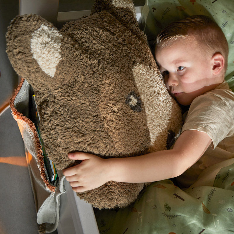 LIFETIME bärenförmiges Kissen Canoe Adventure 50x50cm