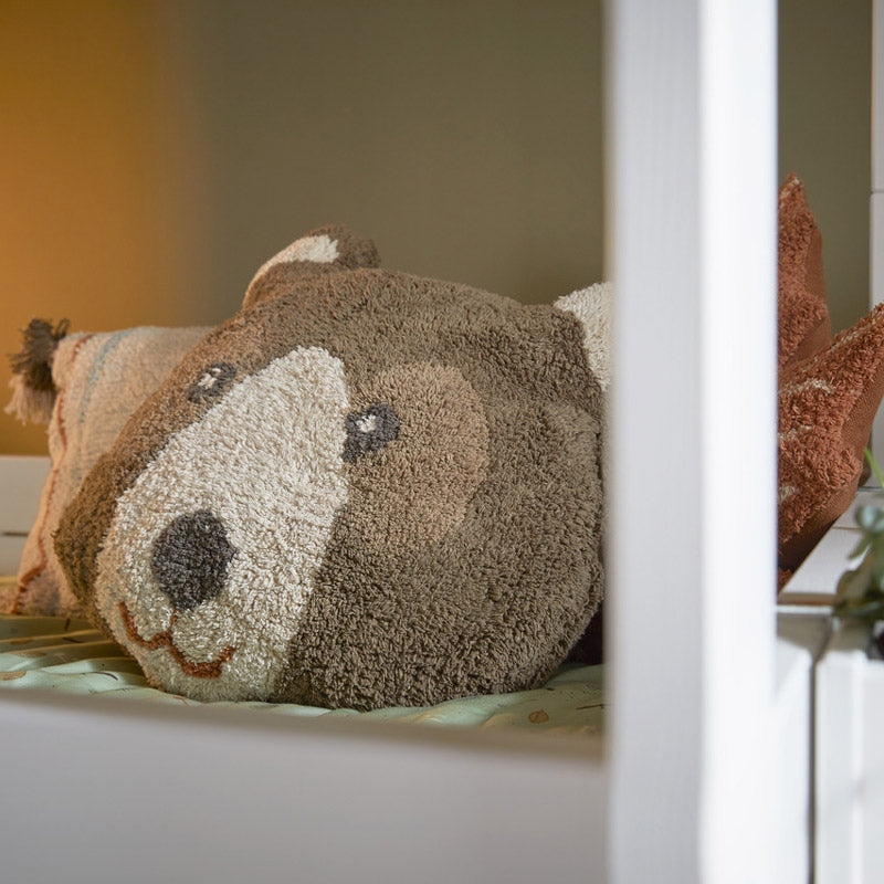 LIFETIME bärenförmiges Kissen Canoe Adventure 50x50cm