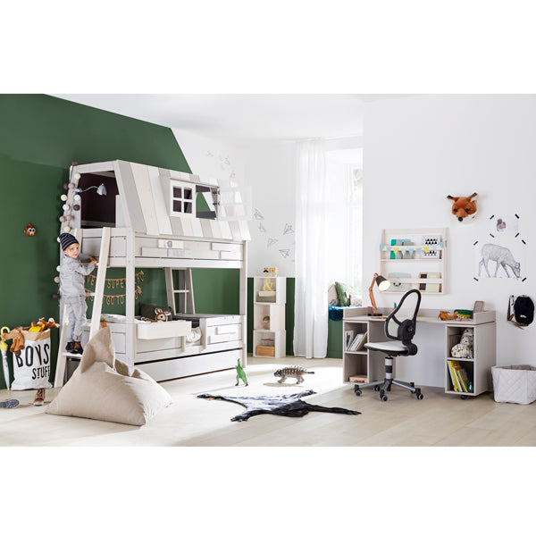 LIFETIME Abenteuerbett Hangout als Etagenbett 90x200cm - Leiter seitlich