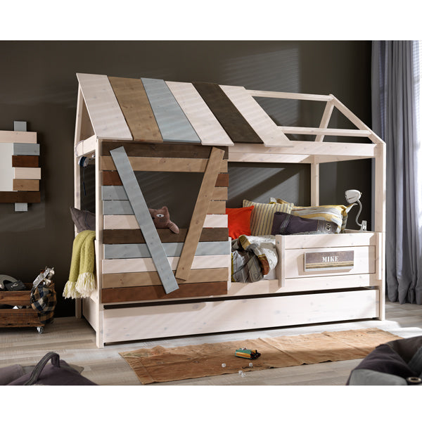 LIFETIME Klemmlampe weiß mit Kante in Chrom