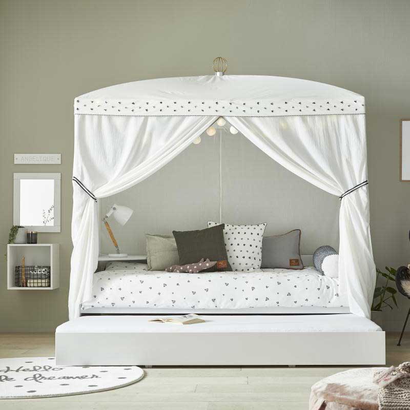 LIFETIME Himmelbett für Lifetime-Betthimmel - Bett in weiß oder white wash