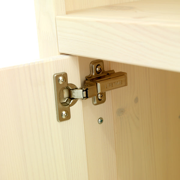 LIFETIME Türenset klein für Regal in white wash mit Kreidetafel Druck - Griffe separat