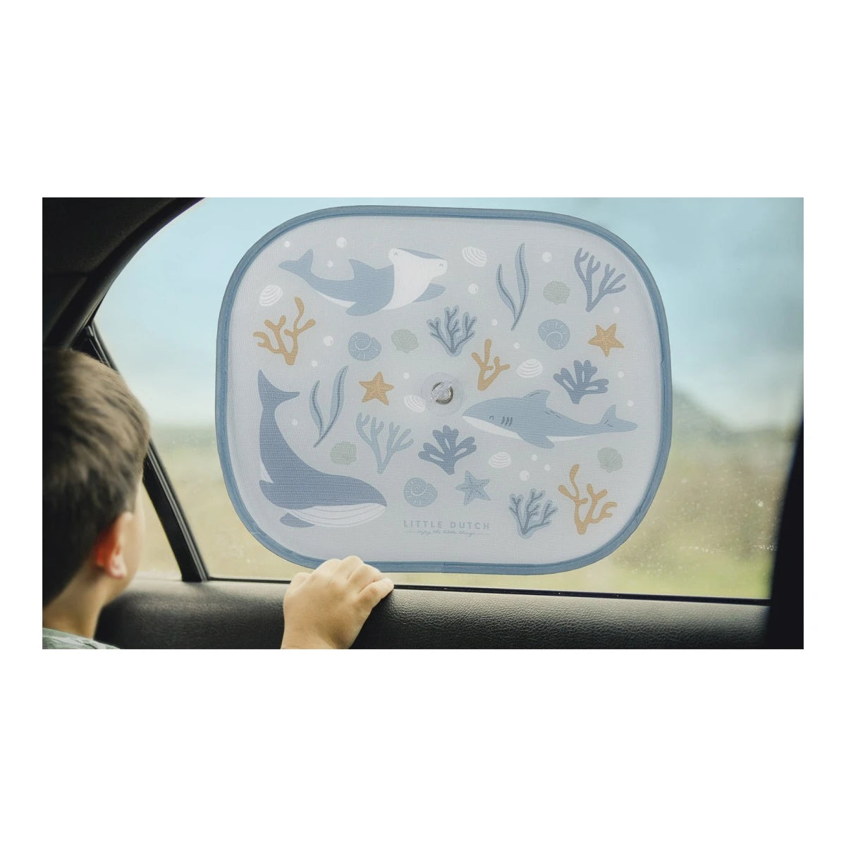 Little Dutch Auto Sonnenblenden "Ocean Dreams" blau
