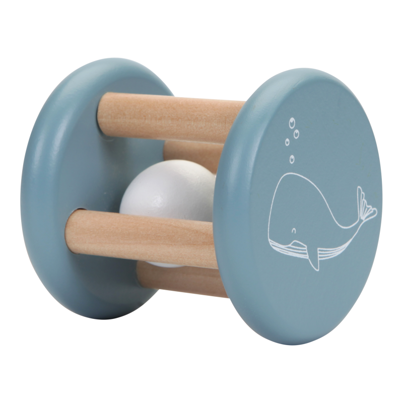Little Dutch Holzspielzeug Rassel "Ocean" blau