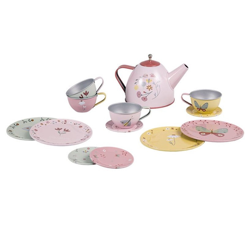Little Dutch Teeset "Flowers & Butterflies" 13-tlg. mehrfarbig