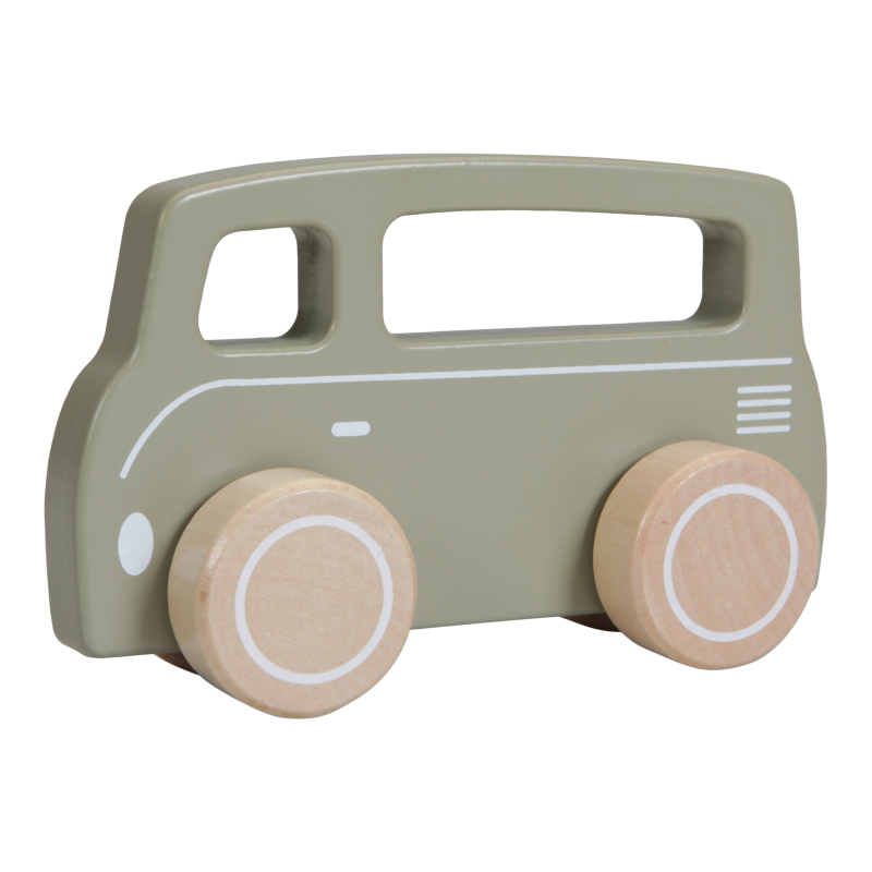 Little Dutch Holzspielzeug Auto / Bus in olive