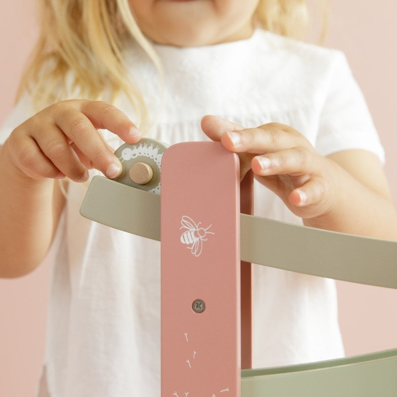 Little Dutch Holzspielzeug Rollbahn rosa