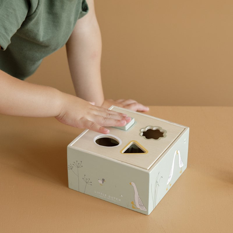 Little Dutch Holz Steckspielzeug "Little Goose" olive